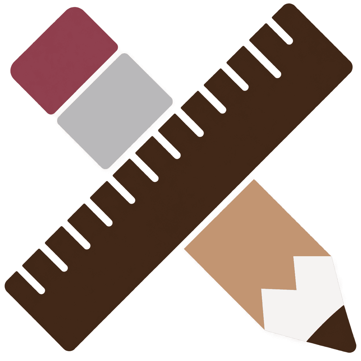 Teacher Trade crossed pencil and ruler